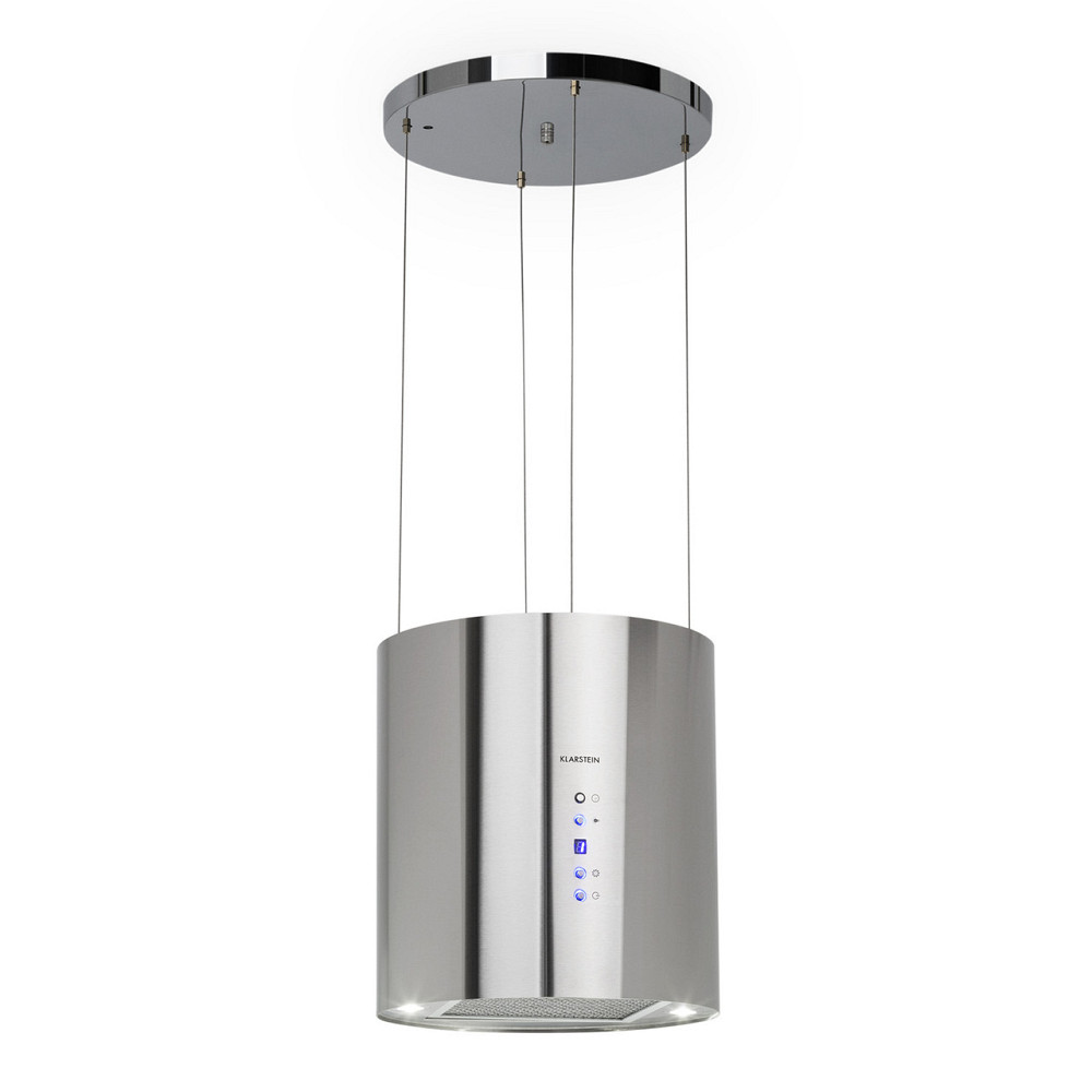 Витяжка Barett Island Ø 35 см рециркуляція 558 м3/год LED фільтр з активованим вугіллям сріблястий (Німеччина, Рівне - фото 1