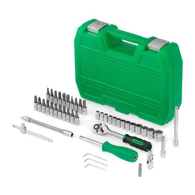 Набір інструментів INTERTOOL ET-6046SP 46 од., 1/4" - ключі, головки, тріскачка в одному наборі Львів - фото 4