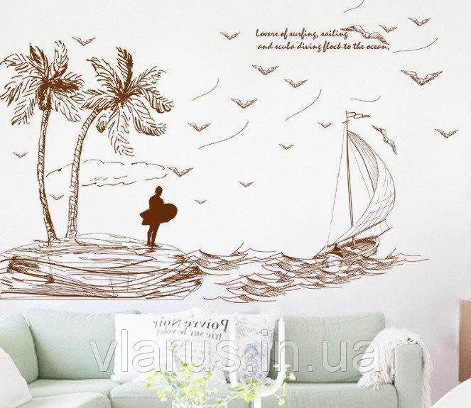 Декоративная наклейка на стену Кораблик Киев - изображение 6