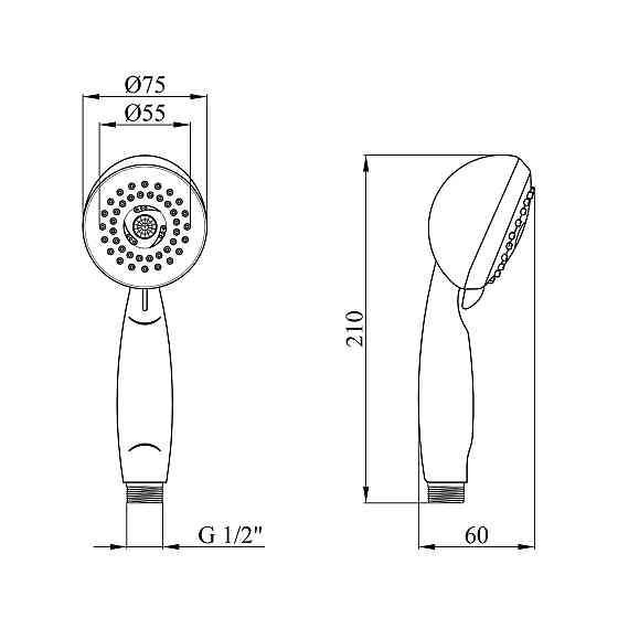 Лійка для душу Kroner KRM - C712 Київ