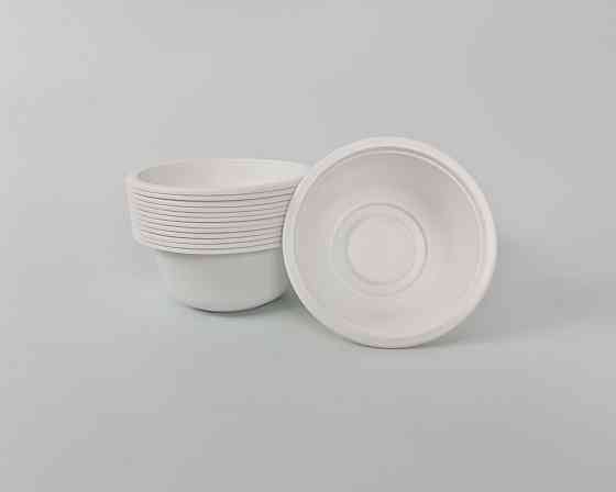 Миска биоразлагаемая (салатница) 430 мл (кукурузный крахмал) (50 шт) Харьков