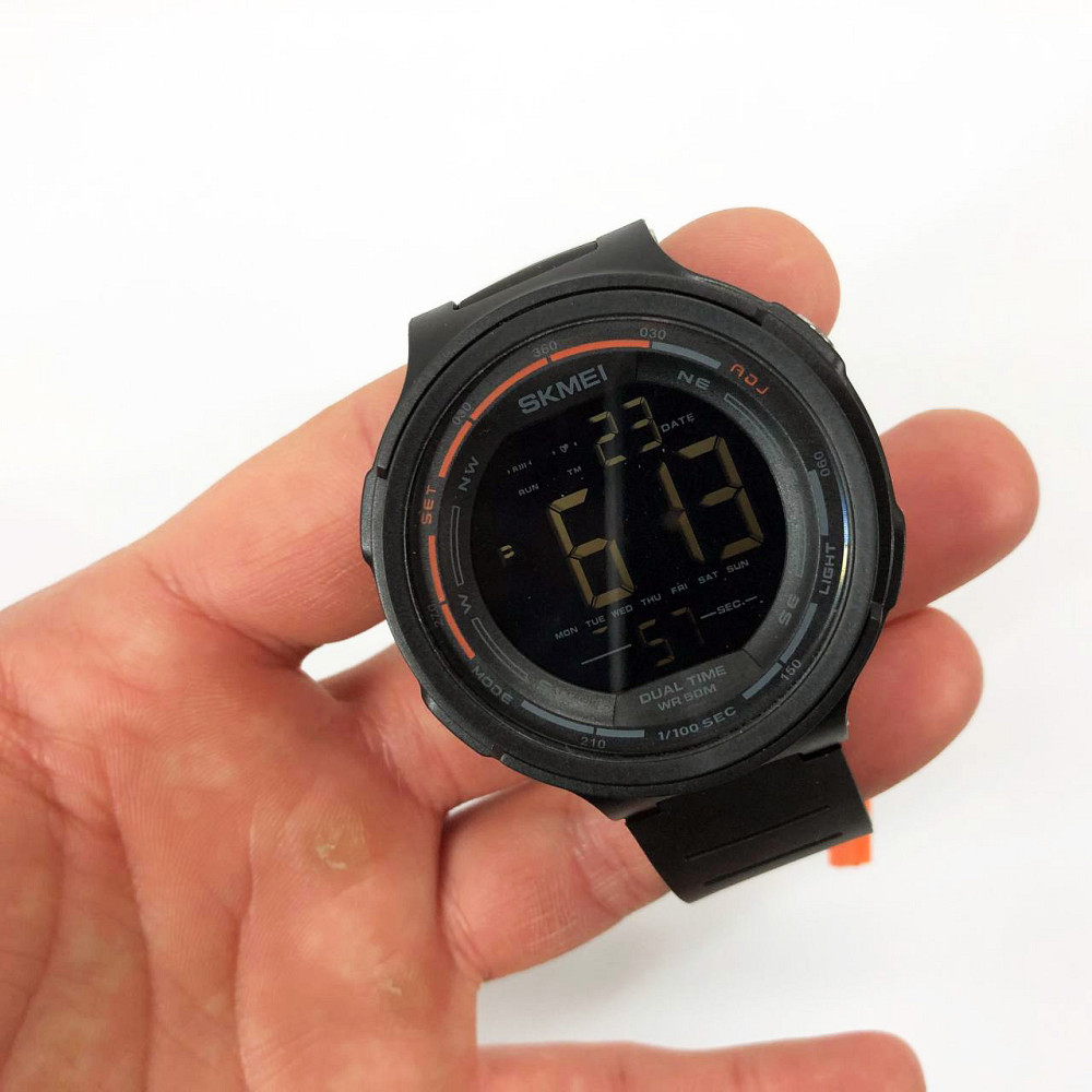 Оригінальний спортивний годинник SKMEI 1841BK, Чоловічий армійський водостійкий тактичний годинник ZH-51 Львів - фото 15