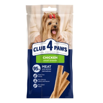 Ласощі для собак Club 4 Paws М'ясна паличка з куркою для малих порід 3х12 г (4820269145061) Вінниця - фото 1