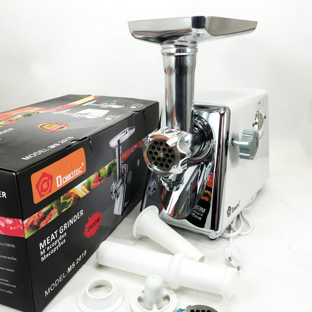 Мясорубка металлическая, Мощная домашняя мясорубка Электрическая с колбасной насадкой MQ-30 Львов - изображение 4