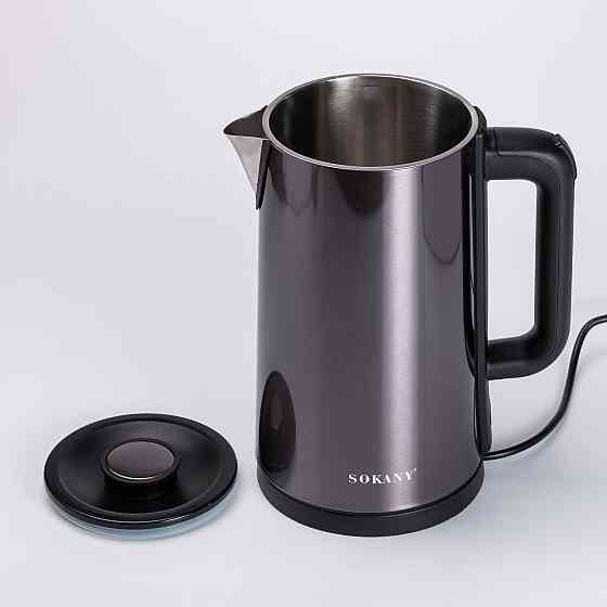 Электрочайник Sokany SK-09018 3 литра Серый Киев