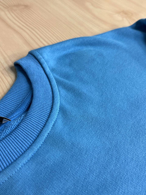 Костюм женский Quzen 470-471 свитшот и джогеры на резинке оверсайз, голубой, S/M Киев - изображение 18