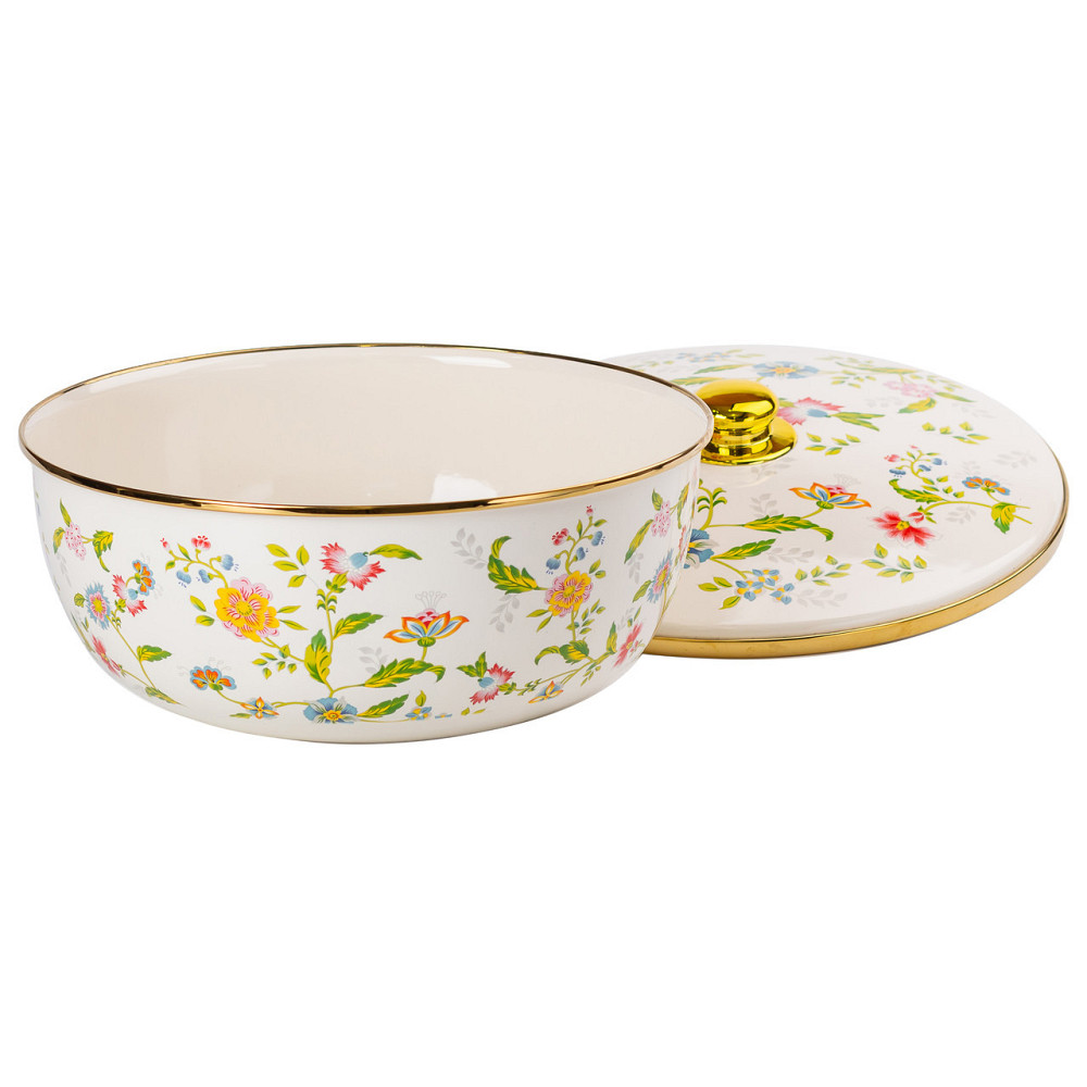 Емальована каструляз кришкою 5,5 л Велика HP-2-113 Київ - фото 2