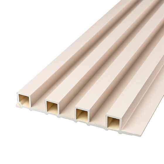 Рейка декоративная WPC стеновая 3000х160х23мм Молочный SW-00001858 Киев