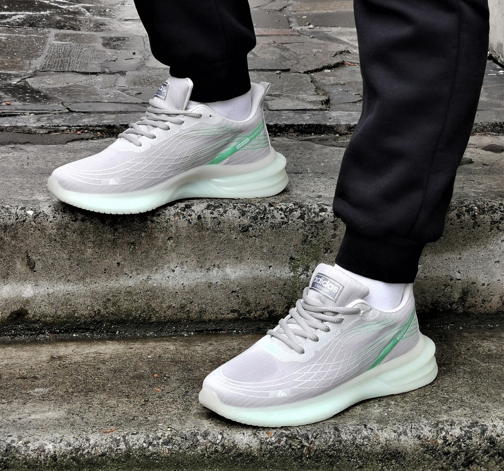 Кросівки Adidas Сірі Чоловічі Адідас Ізі Boost (розміри: 40,41,42,43,44) Дніпро - фото 2