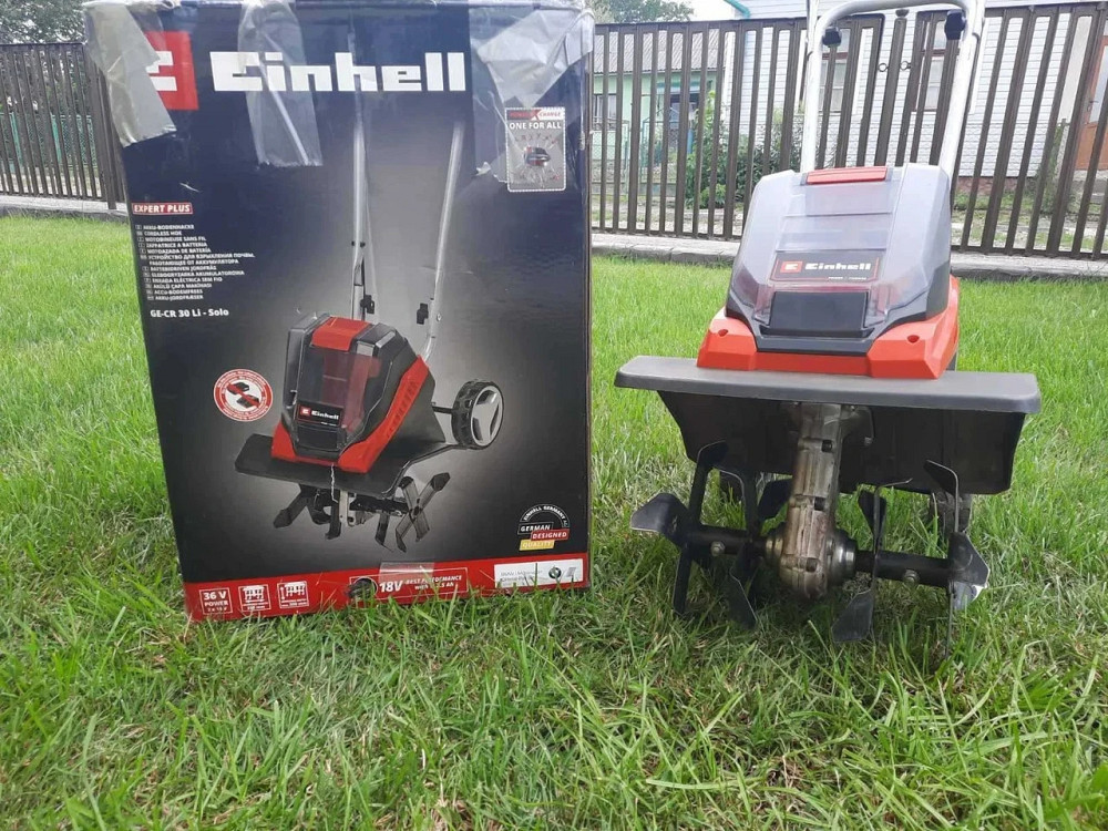 Мощный культиватор аккумуляторный Einhell GE-CR 30 Li - Solo : 18B, 30см ширины, 11.7 кг (3431200) Киев - изображение 13