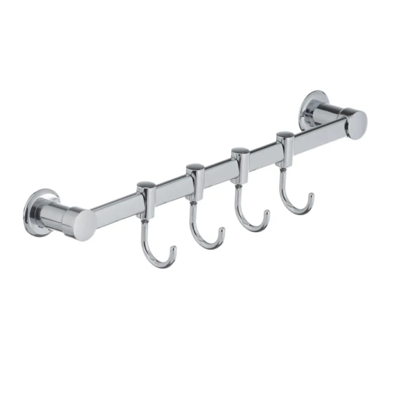 Планка с 4 подвижными крючками Zerix LR205-4 (LL1418) для удобного крепления Харьков