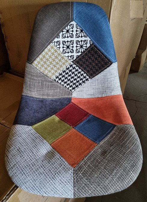 Стілець Тауер Вуд Р м'який тканина печворк Дніпро - фото 7