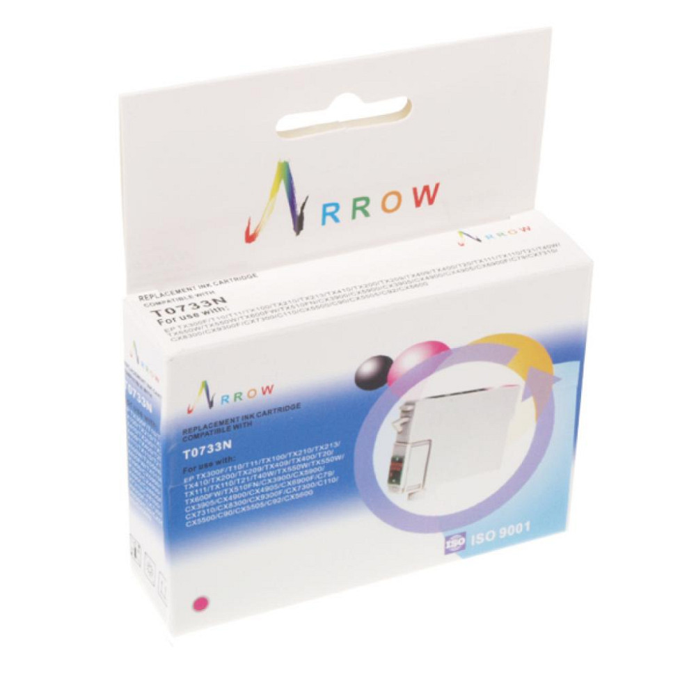 Картридж Arrow Epson Stylus C79/TX200/TX400 Magenta (T0733N) Вінниця - фото 1