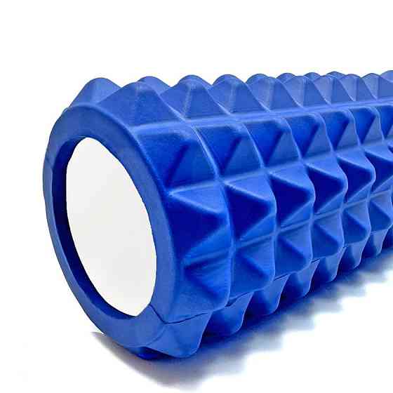 Масажний ролик (роллер) PowerPlay 4406 EVA Massage Roller Синій (45x12см.) Каменское