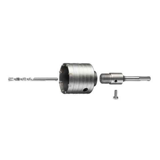 Свердло корончате по бетону 68 мм, перехідник SDS-Plus 100 мм INTERTOOL SD-7068 Киев