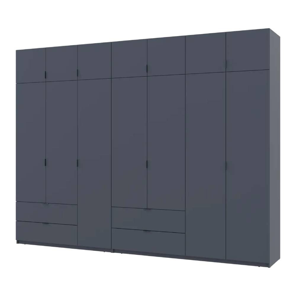 Шкаф для одежды Doros Лукас Графит 3+4 ДСП 280х50х240 DRS-011696 (42005121) Днепр - изображение 1