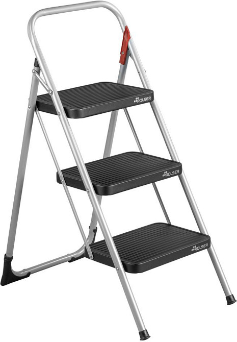 Лестница Rolser Taburete M/11 UNE 3 ступени Антрацит (MET004-1021) Киев - изображение 1