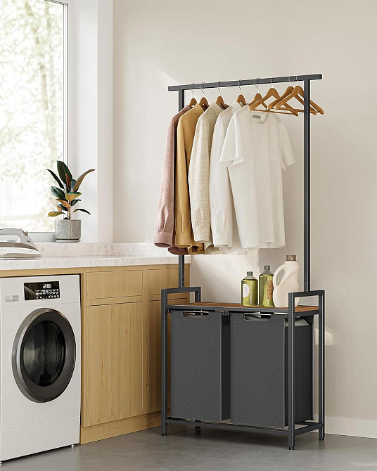 Кошик для білизни Leobert Moro 92л з вішалкою в стилі Loft Київ - фото 6