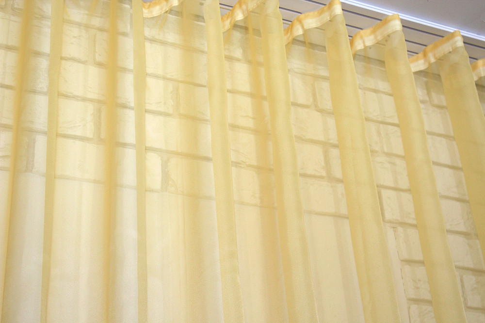 Тюль VR-Textil н109 Шифон однотонний Бурштиновий 600х280 см (41-047) Киев - изображение 7