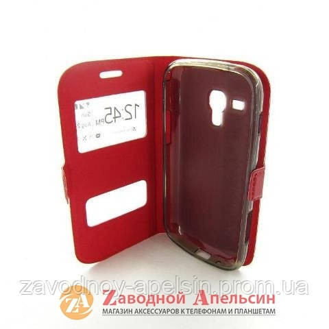 Чохол книжка Samsung S7562 S7560 S7572 Smart Case red Одеса - фото 3