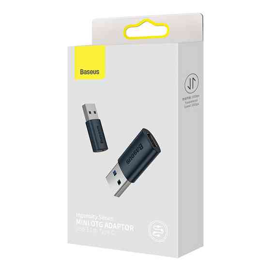 Адаптер Baseus Ingenuity Series Mini OTG Adaptor USB 3.1 to Type-C  Blue Одесса