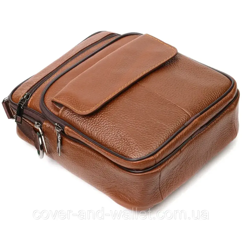 Качественная мужская сумка-барсетка с ручкой из натуральной кожи Vintage Киев - изображение 3