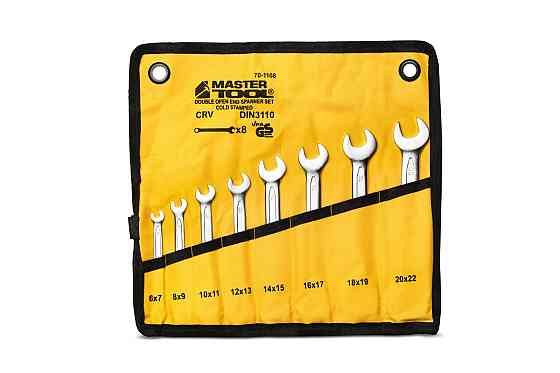 MASTERTOOL Ключі ріжкові MASTERTOOL PROFI COLD STAMPED набір 8 шт (6х7-20х22 мм) CrV 70-1108 Киев