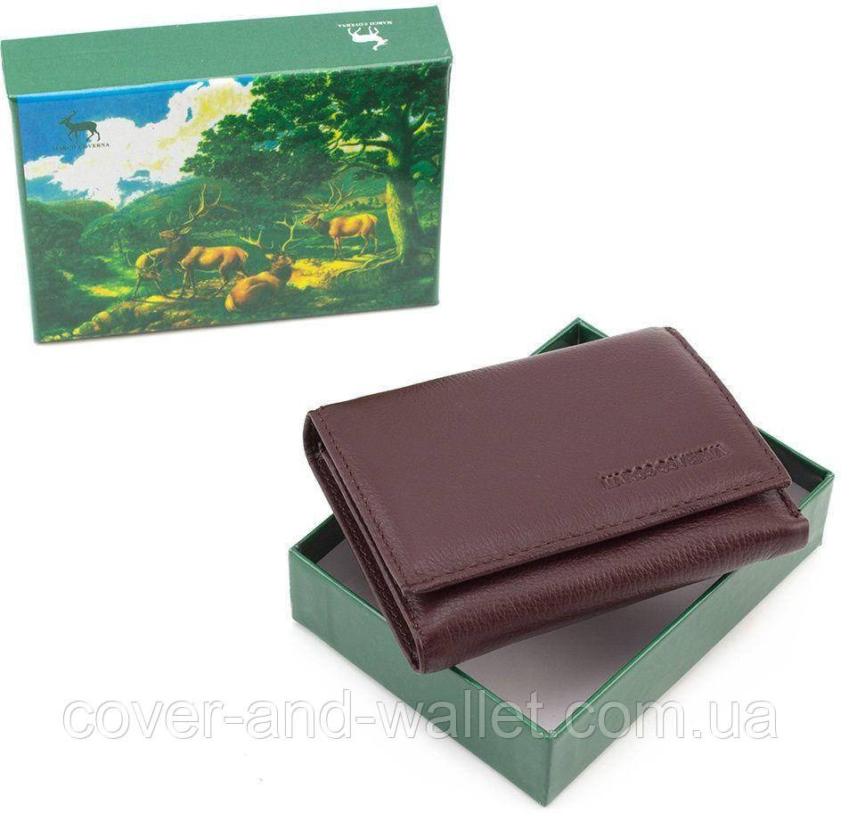 Невеликий шкіряний жіночий гаманець коричневого кольору Marco Coverna MC 6055 Київ - фото 7