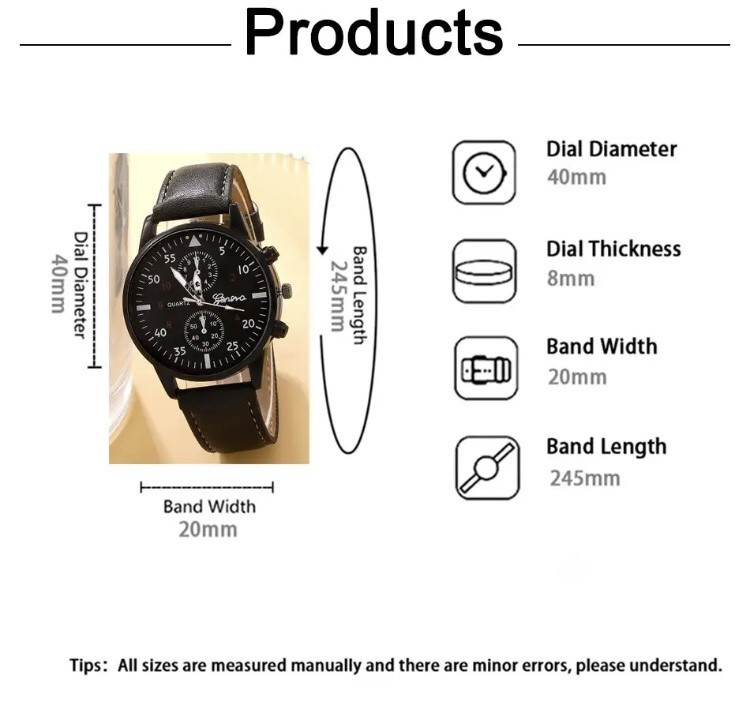 Подарочный набор для мужчин: наручные часы с 3 ориг. браслетами- диам 4см, длин 24см, шир рем 2см, без коробки Киев - изображение 7