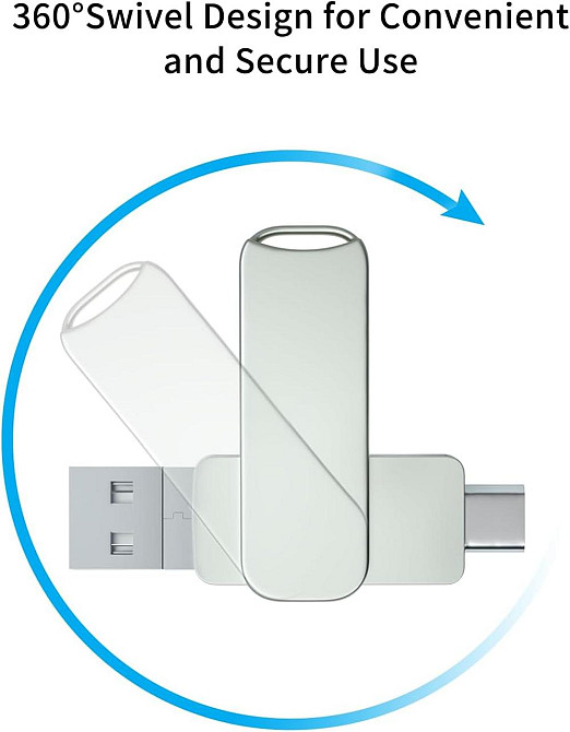 Флеш-накопичувач 512GB 4-in-1 USB 3.0 чорний для iPhone/iPad/Android/PC Type-C Lightning Micro-USB швидкісний зовнішній Київ - фото 2