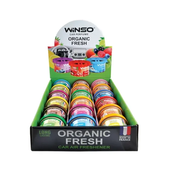 Ароматизатор повітря Winso Organic Fresh 40 г MIX №1 (18 шт/бокс) Ковель