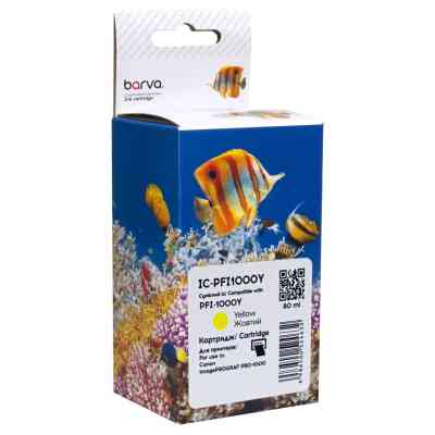 Картридж Barva Canon PFI-1000Y 0549C001 80мл yellow (IC-PFI1000Y) Винница