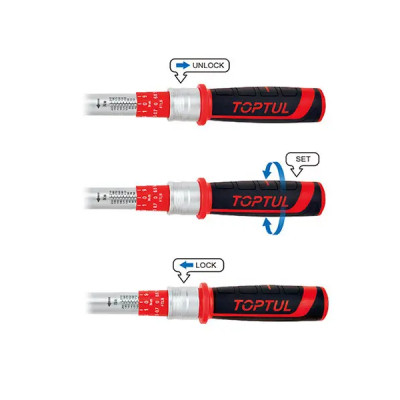 Ключ Toptul динамометричний 1/4"x295мм 5-25Nm (ANBV0803) Вінниця - фото 2