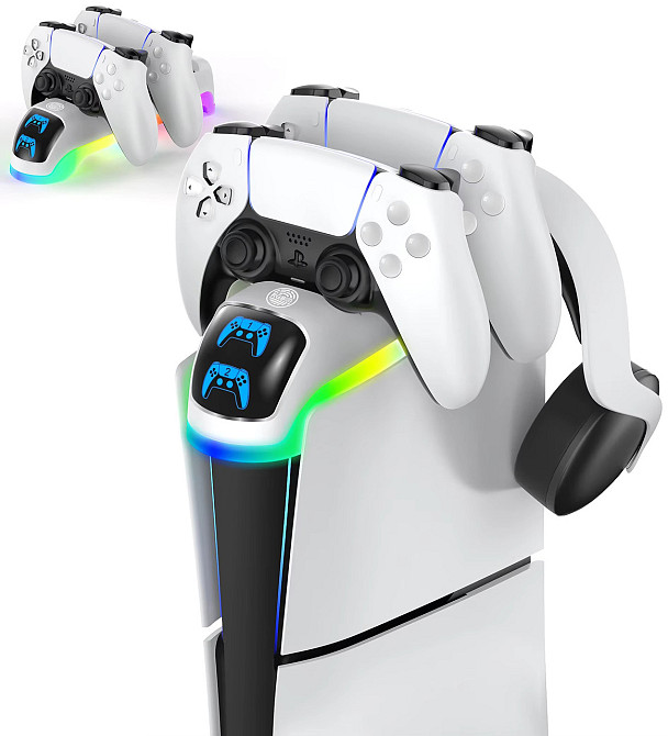 Зарядная станция для джойстиков PS5 на Slim консоль OIVO NG-P5301 Киев - изображение 1