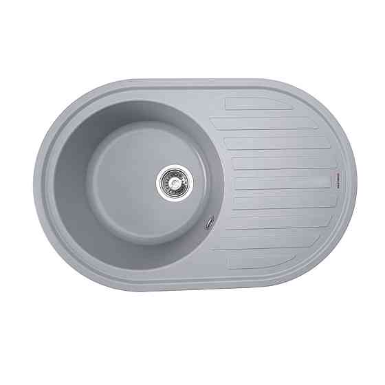 VALESO Гранітна мийка для кухні VALESO LIRA 7750 матова Сірий металік Киев