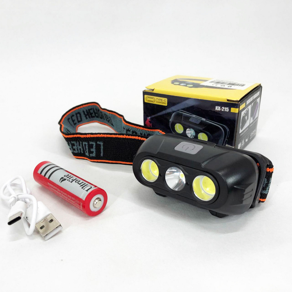 Легкий фонарик на голову, Фонарь с фиксацией на голове, Головной фонарик бытовой налобный QI-60 Львов - изображение 5