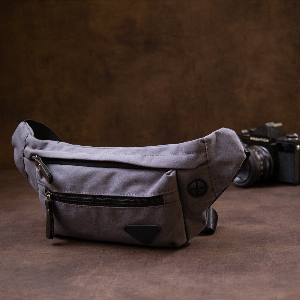 Бананка нейлон Vintage 20638 Сіра Київ - фото 8