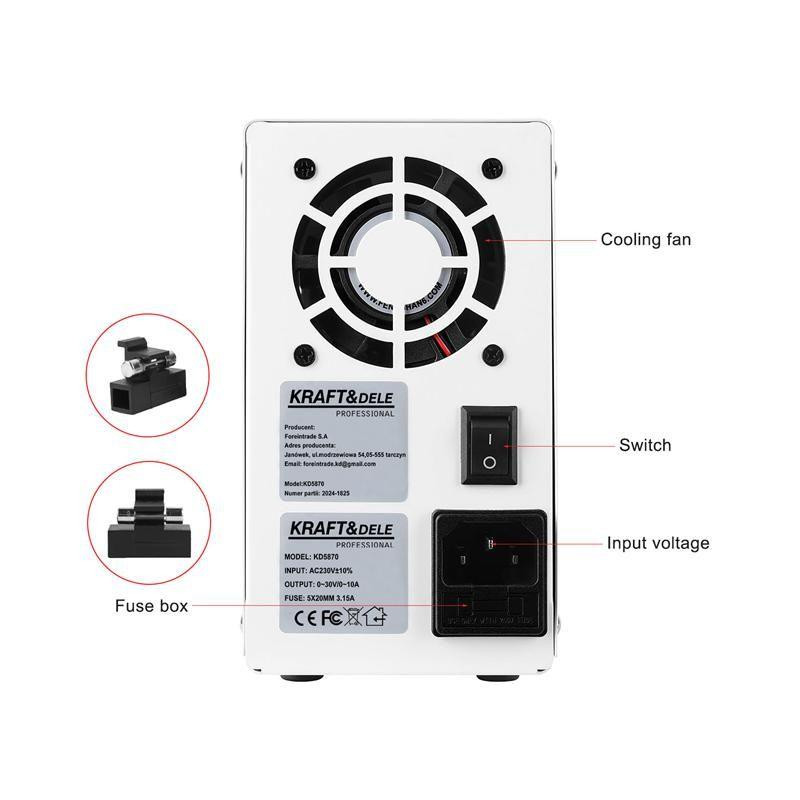 Лабораторный источник питания Kraft&Dele KD5870 Киев - изображение 3