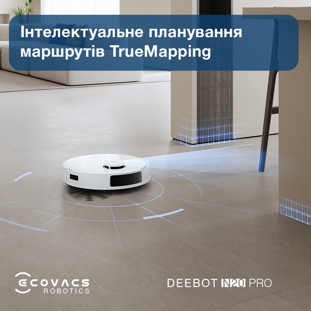 Робот-пилосос Ecovacs Deebot Ozmo N20 Pro (DKX55) White ( white ) Харків - фото 14