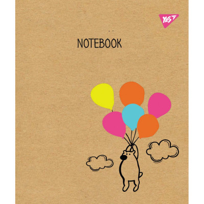 Зошит Yes А5 Sketch Animal Крафт 12 аркушів лінія (765070) Вінниця - фото 3