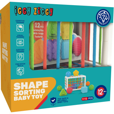 Розвиваюча іграшка Iggy Ziggy сортер Куб з фігурками (3858894673025) Вінниця - фото 3