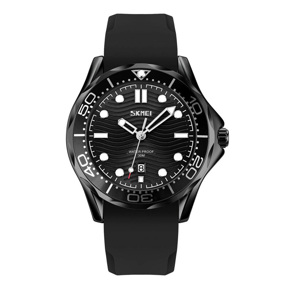 Skmei 9276PBKBK Black-Black Silicone Strap SBR Київ - фото 1