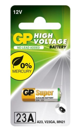 Батарейка високовольтна GP Alkaline  A23 12.0V V23GA лужна 1 шт. бл Рівне