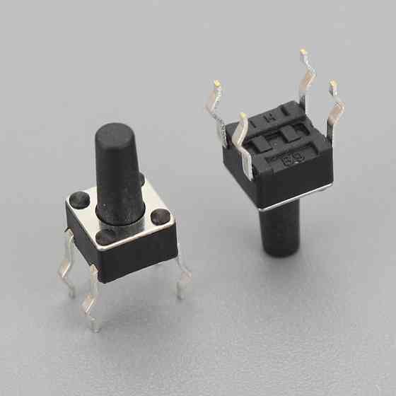 Тактовая кнопка 6x6мм, 100 шт, радиодетали Киев