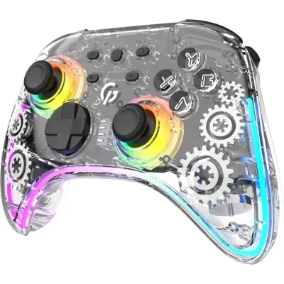 Геймпад GamePro GPX13T 2.4G/BT 5.1/USB/PC/iOS/Android RGB Transparent (GPX13T) Вінниця - фото 8