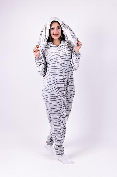 Кигуруми- комбенизон женский (Шиншила-мышка) домашний, пижама,  Украина, комбинезон на молнии домашний топ Юрма одяг Киев - изображение 3