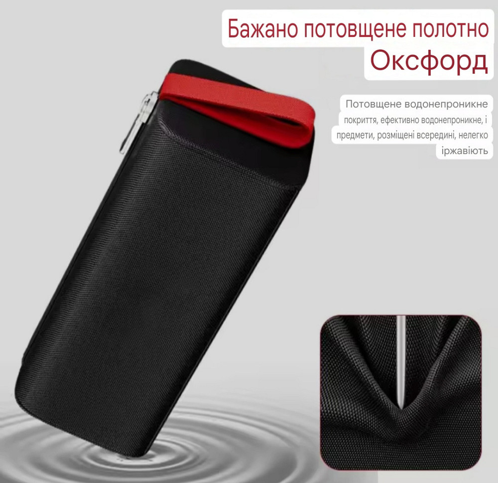 Сумка для инструментов Delixe Electric 26 на 10 см черный Киев - изображение 3