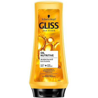 Кондиционер для волос Gliss Oil Nutritive Balsam Питательный 200 мл (9000100398572) Винница - изображение 1