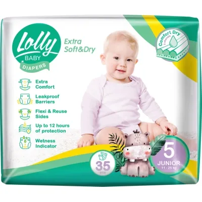 Підгузки Lolly Soft Junior 5 11-25 кг 35 шт (4820174981273) Вінниця