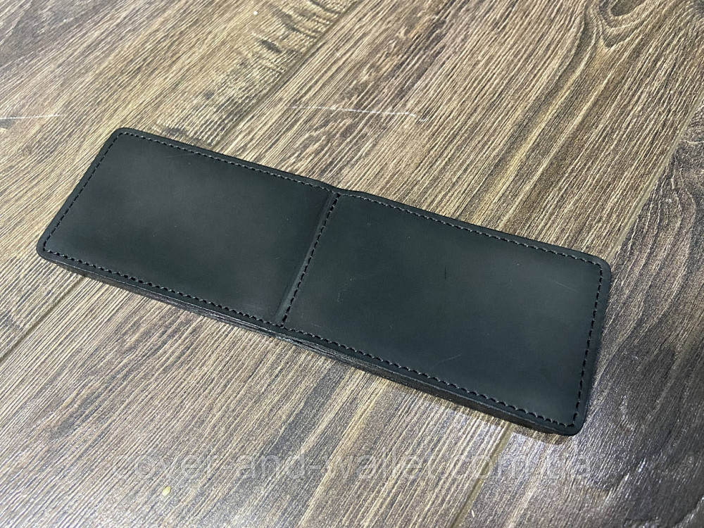 Маленька шкіряна обкладинка для прав і ID документів на чотири відділи Leather Київ - фото 10